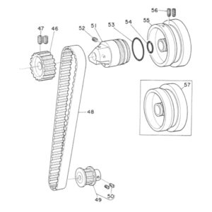 B1305-581-000 Vanbelt Timing Belt Mesin Juki LZ 582