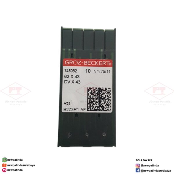 DV x 43 Groz Beckert jarum mesin jahit overdeck / interlock