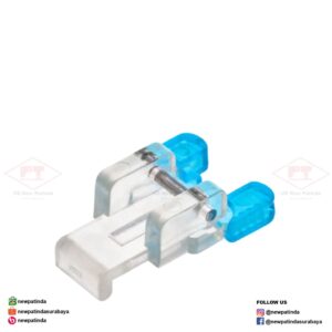 CY-7305 Biru sepatu pasang kancing button attach utk mesin jahit rumah tangga zig zag portable