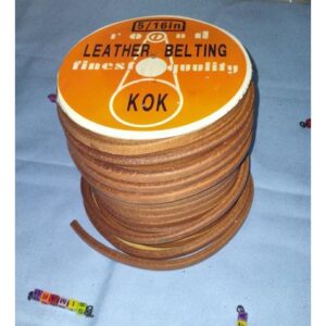 Tali Kulit KOK / KOK Leather Belt 5/16 Inc Untuk Mesin Jahit Per Meter
